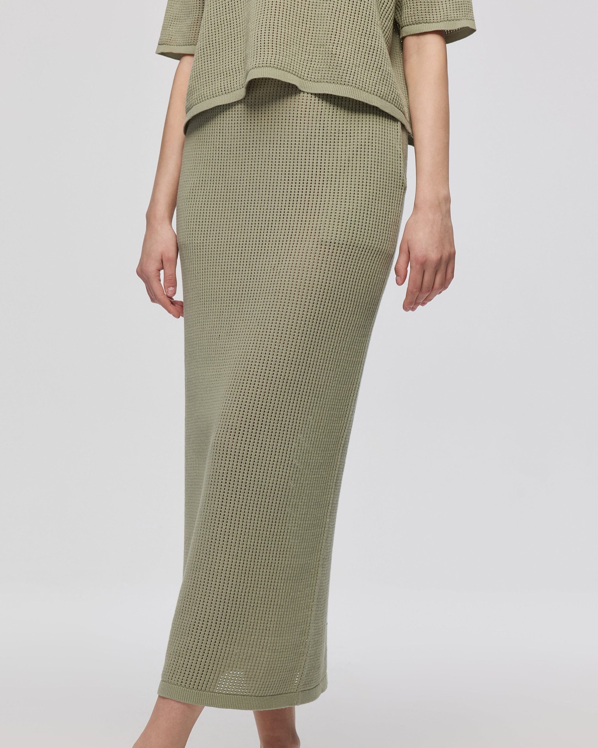 Marina Open Knit Skirt - Image 5