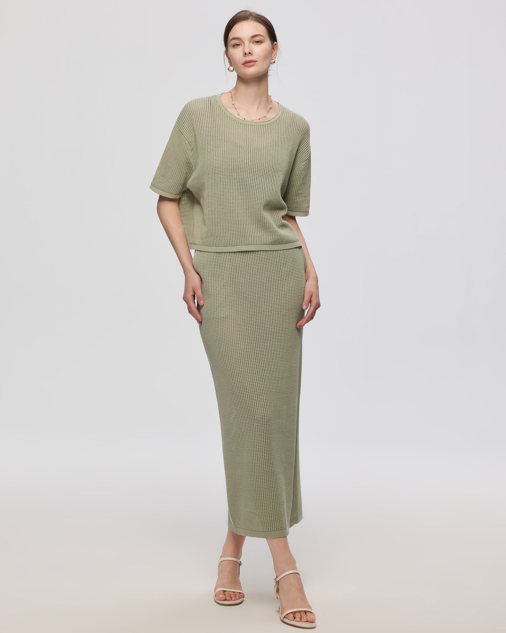 Marina Open Knit Skirt - Image 4